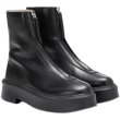 画像9: thick-heeled leather zipper short boots  　プラットフォーム厚底レザージッパーブーツ　ショートブーツ　 (9)
