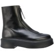 画像11: thick-heeled leather zipper short boots  　プラットフォーム厚底レザージッパーブーツ　ショートブーツ　 (11)