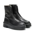画像8: thick-heeled leather zipper short boots  　プラットフォーム厚底レザージッパーブーツ　ショートブーツ　 (8)