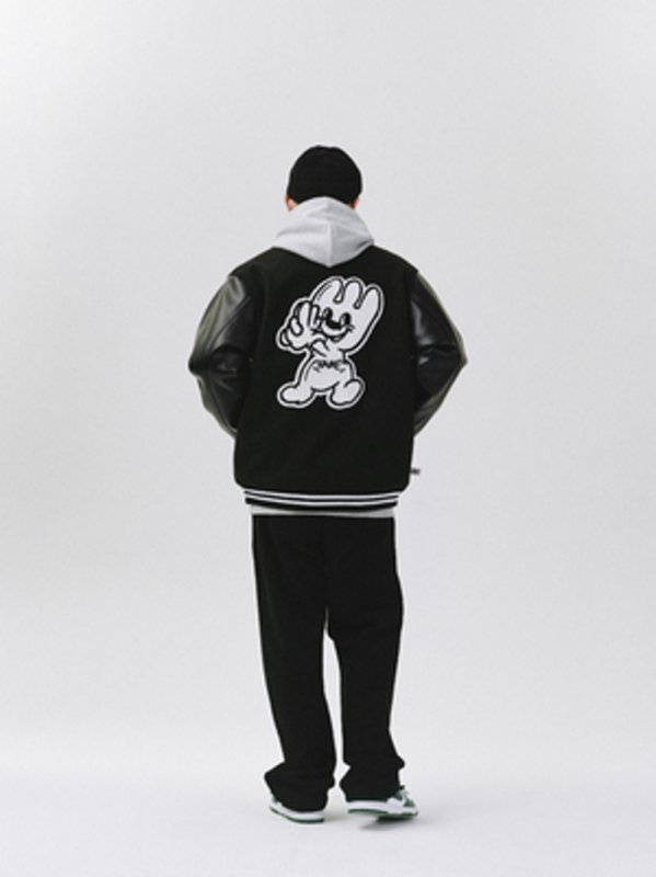 画像3: ice and snow trio BASEBALL JACKET baseball uniform jacket blouson  ユニセックス 男女兼用アイス&トリオ スタジアムジャンパー スタジャン MA-1 ボンバー ジャケット ブルゾン (3)