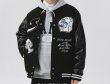 画像6: ice and snow trio BASEBALL JACKET baseball uniform jacket blouson  ユニセックス 男女兼用アイス&トリオ スタジアムジャンパー スタジャン MA-1 ボンバー ジャケット ブルゾン (6)