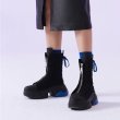 画像9: round head sponge cake thick bottom boots  　ラウンドヘッドスポンジケーキ厚底レースアップブーツ (9)