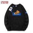 画像2: Unisex NASA&teddyBear print  sweatshirt　男女兼用  ユニセックスナサNASA＆テディーベア熊 長袖スウェット トレーナー (2)