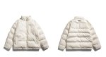 画像5: Gothic letter embossed leather coat jacket blouson  ユニセックス 男女兼用ゴシックレターエンボスレザーダウンジャケット ブルゾン (5)