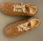 画像2:  lamb wool lace-up shoes sneakers  ラムモコモコレースアップスニーカー (2)