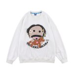 画像3: Unisex foam printing bear pullover Sweater  ユニセックス 男女兼用 ベア熊プリントプルオーバー　トレーナー (3)