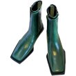 画像7: small square head Martin knight boots  　ジップアップレザーショートナイトブーツ (7)