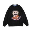 画像2: Unisex foam printing bear pullover Sweater  ユニセックス 男女兼用 ベア熊プリントプルオーバー　トレーナー (2)