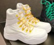 画像7: candy color high-top hiking boots  Lace-up sneakers　キャンディーカラーレースアップ厚底ハイキングブーツ スニーカー (7)