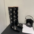 画像12: rivets decorated beaded metal hardware long boots 　ビーズメタル付きロングブーツ  (12)