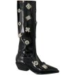 画像11: rivets decorated beaded metal hardware long boots 　ビーズメタル付きロングブーツ  (11)