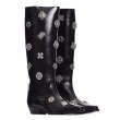 画像2: rivets decorated beaded metal hardware long boots 　ビーズメタル付きロングブーツ  (2)