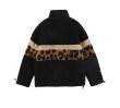 画像5: leopard pattern stitching lamb velvet coat jacket blouson  ユニセックス 男女兼用 ヒョウ柄のステッチラムベルベットコートジャケットブルゾン (5)