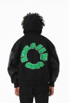 画像3: 即納　FFF DONCARE 3D CIRCLE LOGO GREEN College Jacket  ユニセックス 男女兼用 3D サークルロゴ ベースボールジャケット スタジャン  AFGK A FEW GOOD KIDS (3)