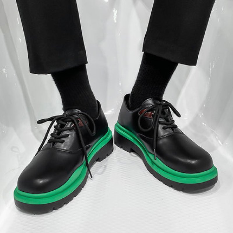 画像4: Men's leather  Lace up big scalp loafers   レザーレースアップスカルプ ローファー　 (4)
