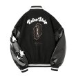 画像2: Retro ship BASEBALL JACKET baseball uniform jacket blouson  ユニセックス 男女兼用レトロシップエンブレムスタジアムジャンパー スタジャン MA-1 ボンバー ジャケット ブルゾン (2)