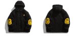 画像3: Lamb velve smiley printt  JACKET  blouson  ユニセックス 男女兼用スマイルプリントファー ジャケット ブルゾン (3)