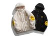 画像10: Lamb velve smiley printt  JACKET  blouson  ユニセックス 男女兼用スマイルプリントファー ジャケット ブルゾン (10)