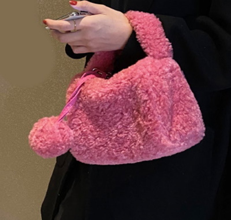 画像14: Fur cube tote shoulder bag ファーキューブトートショルダーバッグ (14)