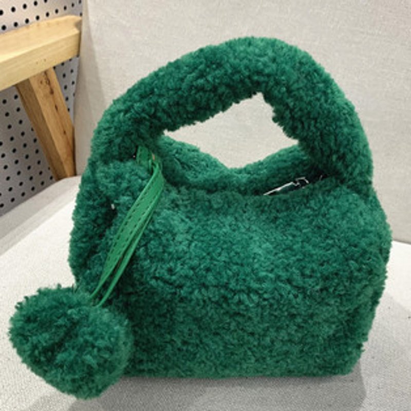 画像9: Fur cube tote shoulder bag ファーキューブトートショルダーバッグ (9)