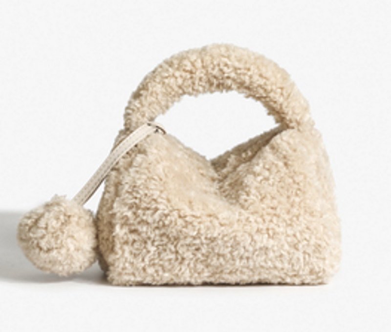 画像10: Fur cube tote shoulder bag ファーキューブトートショルダーバッグ (10)