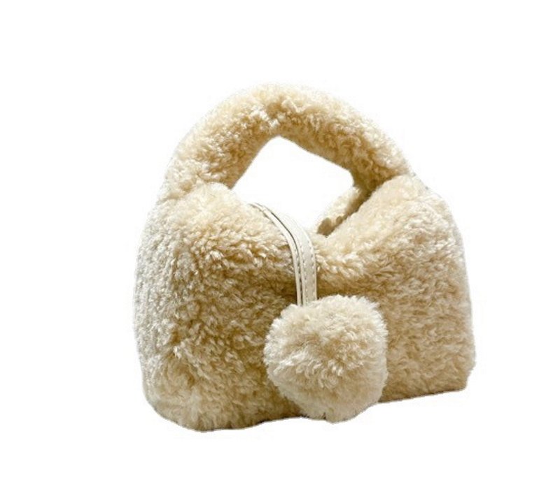 画像11: Fur cube tote shoulder bag ファーキューブトートショルダーバッグ (11)