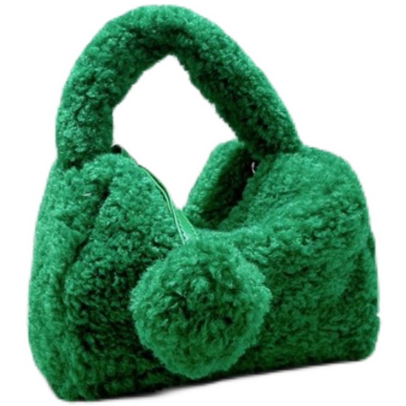 画像2: Fur cube tote shoulder bag ファーキューブトートショルダーバッグ (2)