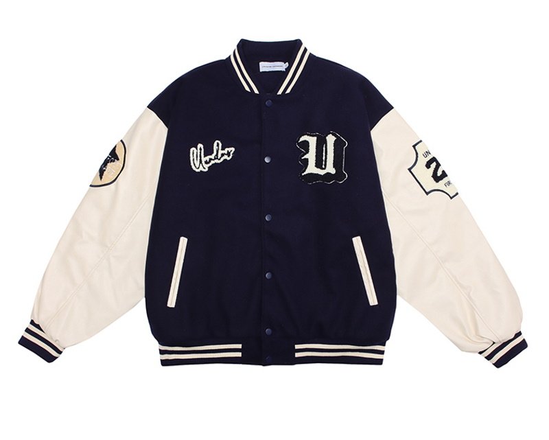 画像4: can you digjt BASEBALL JACKET baseball uniform jacket blouson  ユニセックス 男女兼用can you digjtエンブレムスタジアムジャンパー スタジャン MA-1 ボンバー ジャケット ブルゾン (4)