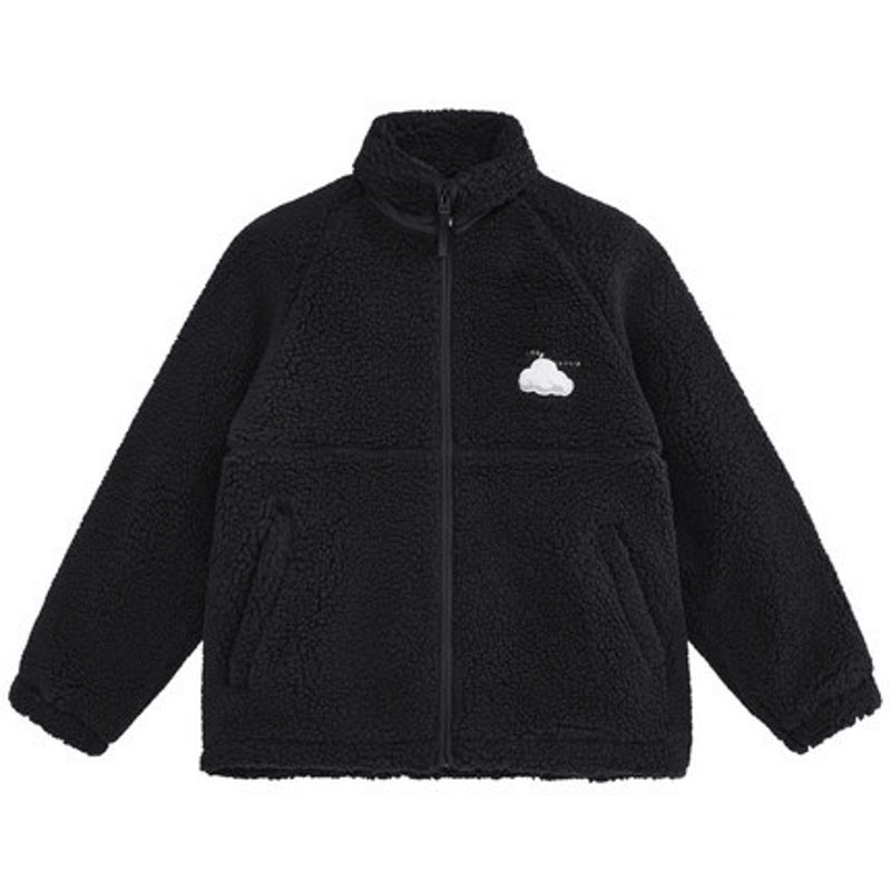 画像2: lamb hair Heart & Bear Fleece Jacket blouson  ユニセックス 男女兼用ハート&ベア 熊ファー ジャケット ブルゾン フリース (2)