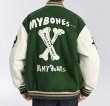 画像3: American Bone Aberdeen BASEBALL JACKET baseball uniform jacket blouson  ユニセックス 男女兼用アメリカンボーンアバディーンスタジアムジャンパー スタジャン MA-1 ボンバー ジャケット ブルゾン (3)