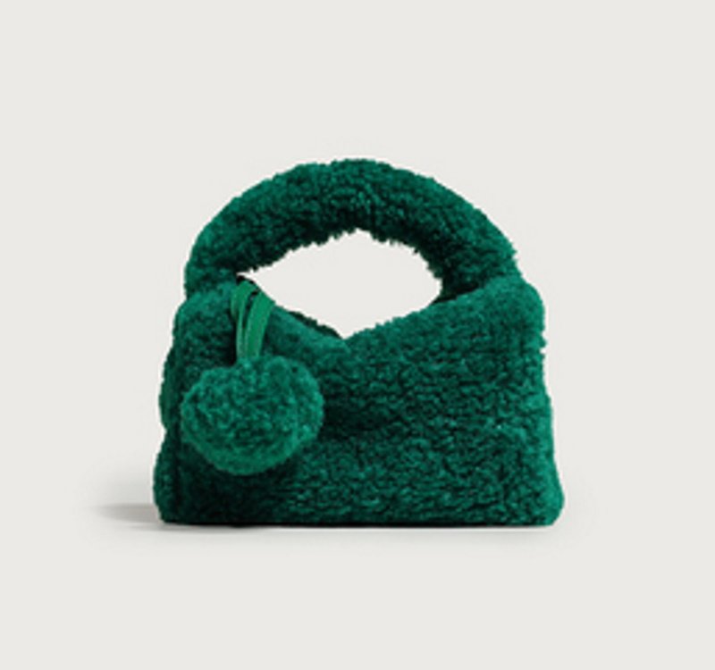 画像13: Fur cube tote shoulder bag ファーキューブトートショルダーバッグ (13)