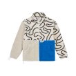 画像1: original color matching lamb velvet striped thick coat jacket blouson  ユニセックス 男女兼用マッチングラム ベルベットストライプコート ジャケット  (1)