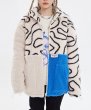 画像3: original color matching lamb velvet striped thick coat jacket blouson  ユニセックス 男女兼用マッチングラム ベルベットストライプコート ジャケット  (3)