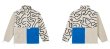 画像2: original color matching lamb velvet striped thick coat jacket blouson  ユニセックス 男女兼用マッチングラム ベルベットストライプコート ジャケット  (2)