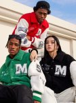 画像4: 21AW M.E.D.M MEDM Boa Varsity Jacket BASEBALL JACKET Stadium uniform jacket blouson ユニセックス 男女兼用  Mロゴ ボア フリース テディ スタジアムジャンパー スタジャン MA-1 ボンバー ジャケット ブルゾン (4)