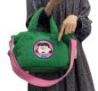 画像5: Snoopy cartoon embroidery plush  tote shoulder bag　ファー スヌーピー トート ショルダーバッグ (5)