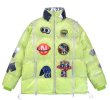 画像2: NASA transparent waterproof padded jacket emblem stand-collar down jacket coat blouson   ユニセックス 男女兼用ナサカラフルエンブレムダウンジャケット ブルゾン (2)