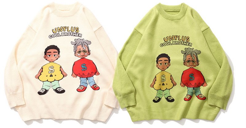 画像5: Unisex Hip hop boys print sweater Pullover  ユニセックス 男女兼用ヒップホップボーイズプリントセーター (5)