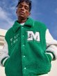 画像5: 21AW M.E.D.M MEDM Boa Varsity Jacket BASEBALL JACKET Stadium uniform jacket blouson ユニセックス 男女兼用  Mロゴ ボア フリース テディ スタジアムジャンパー スタジャン MA-1 ボンバー ジャケット ブルゾン (5)