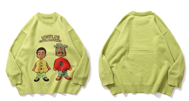 画像7: Unisex Hip hop boys print sweater Pullover  ユニセックス 男女兼用ヒップホップボーイズプリントセーター (7)