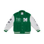 画像1: 21AW M.E.D.M MEDM Boa Varsity Jacket BASEBALL JACKET Stadium uniform jacket blouson ユニセックス 男女兼用  Mロゴ ボア フリース テディ スタジアムジャンパー スタジャン MA-1 ボンバー ジャケット ブルゾン (1)