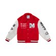 画像3: 21AW M.E.D.M MEDM Boa Varsity Jacket BASEBALL JACKET Stadium uniform jacket blouson ユニセックス 男女兼用  Mロゴ ボア フリース テディ スタジアムジャンパー スタジャン MA-1 ボンバー ジャケット ブルゾン (3)