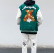 画像7: Feel lonely puzzle bear embroideryBASEBALL JACKET baseball uniform jacket blouson  ユニセックス 男女兼用パズルベアエンブレムスタジアムジャンパー スタジャン MA-1 ボンバー ジャケット ブルゾン (7)