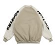 画像4: Alphabet logo embroideryBASEBALL JACKET baseball uniform jacket blouson  ユニセックス 男女兼用スリーブアルファベットロゴスタジアムジャンパー スタジャン MA-1 ボンバー ジャケット ブルゾン (4)