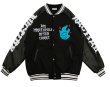 画像6: Alphabet logo embroideryBASEBALL JACKET baseball uniform jacket blouson  ユニセックス 男女兼用スリーブアルファベットロゴスタジアムジャンパー スタジャン MA-1 ボンバー ジャケット ブルゾン (6)