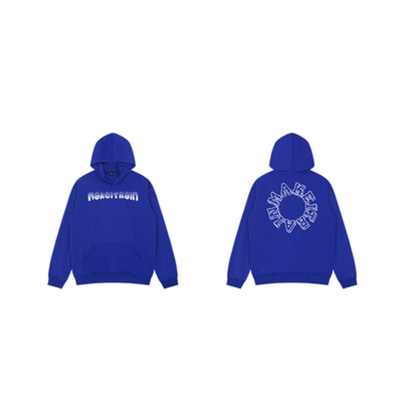 画像3: Unisex  personality hollow letter printing hooded Pullover  ユニセックス 男女兼用サークルアルファベットロゴプリントフーディー パーカー (3)