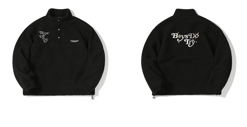 画像7: Boy's Do Try embroidered fleece jacket Fleece Jacket  coat blouson   ユニセックス 男女兼用 Boy's Do Try 刺繍フリースジジャケット ブルゾン (7)
