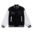 画像4: Number 58 & back embroidery BASEBALL JACKET baseball uniform jacket blouson  ユニセックス 男女兼用刺繍ナンバー58＆バック刺繍 スタジアムジャンパー スタジャン MA-1 ボンバー ジャケット ブルゾン (4)