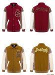 画像5: Lapel Color Block Embroidery BASEBALL JACKET baseball uniform jacket blouson  ユニセックス 男女兼用ラペルカラーブロック刺繡スタジアムジャンパー スタジャン MA-1 ボンバー ジャケット ブルゾン (5)