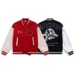 画像5: Number 58 & back embroidery BASEBALL JACKET baseball uniform jacket blouson  ユニセックス 男女兼用刺繍ナンバー58＆バック刺繍 スタジアムジャンパー スタジャン MA-1 ボンバー ジャケット ブルゾン (5)